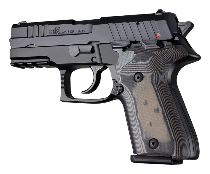 Rex Zero 1 Compact - Smooth - G10 G-Mascus BLACK-GREY | SKU: 93147